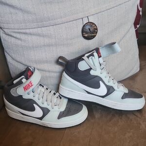 Nike Gray and White Sneakers Classic Style